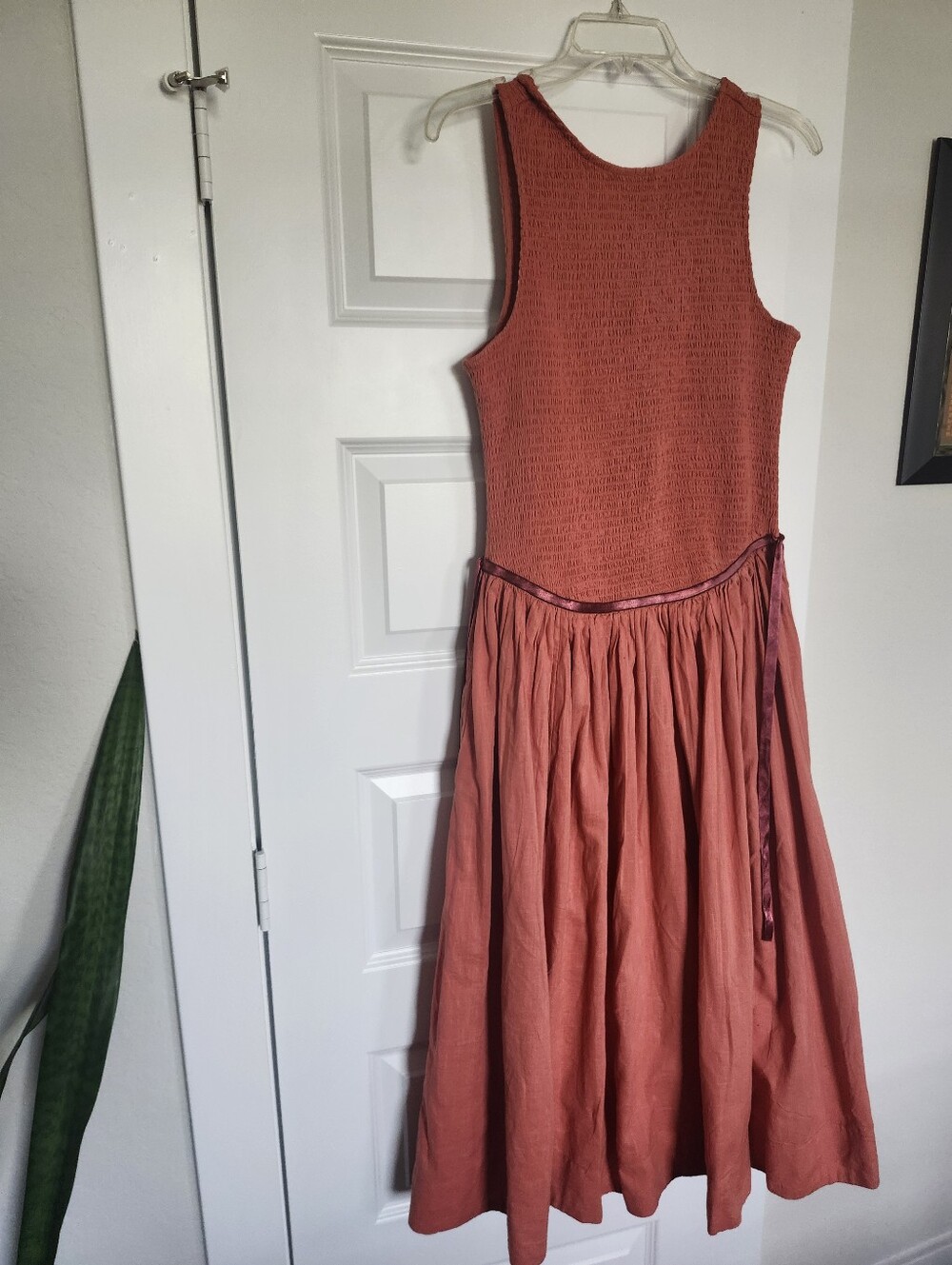 Free People Rust Red Midi Dress